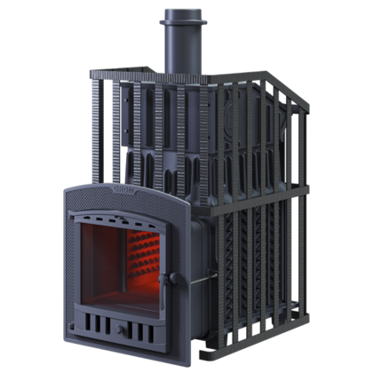 Дровяная печь-каменка Гефест Гром Ураган 30 (П2) в Берёзовском