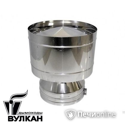 Дефлектор Вулкан DDH с изоляцией 50 мм D=300/400 нержавейка/оцинковка в Берёзовском