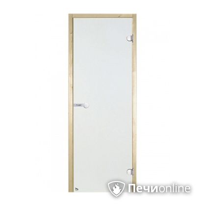 Дверь для бани Harvia Стеклянная дверь для сауны 7/19 коробка сосна сатин D71905М в Берёзовском